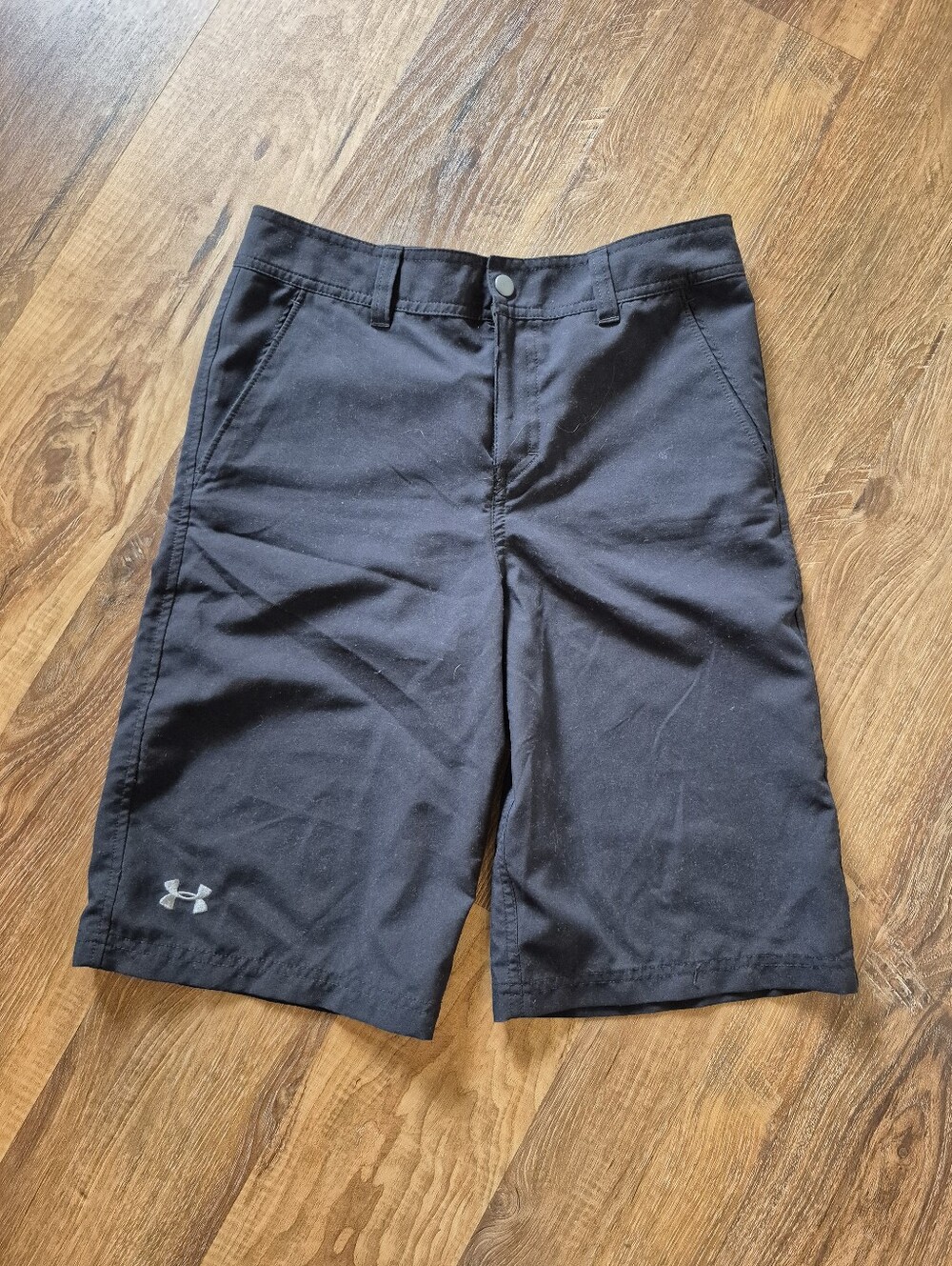 Under Armour Boys Black  Shorts with Logo